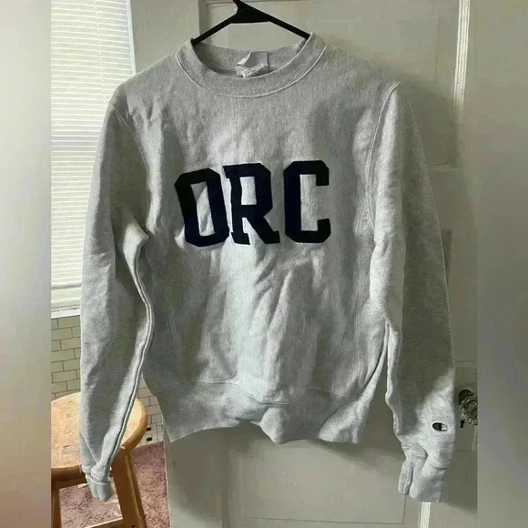 ORC gray champion, pullover sweatshirt with 3-D letters - Picture 1 of 5
